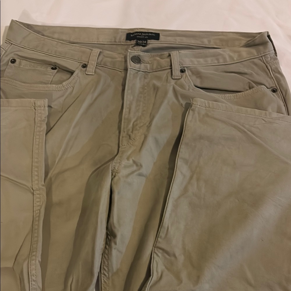 Banana Republic Tan Chinos Cotton Twill